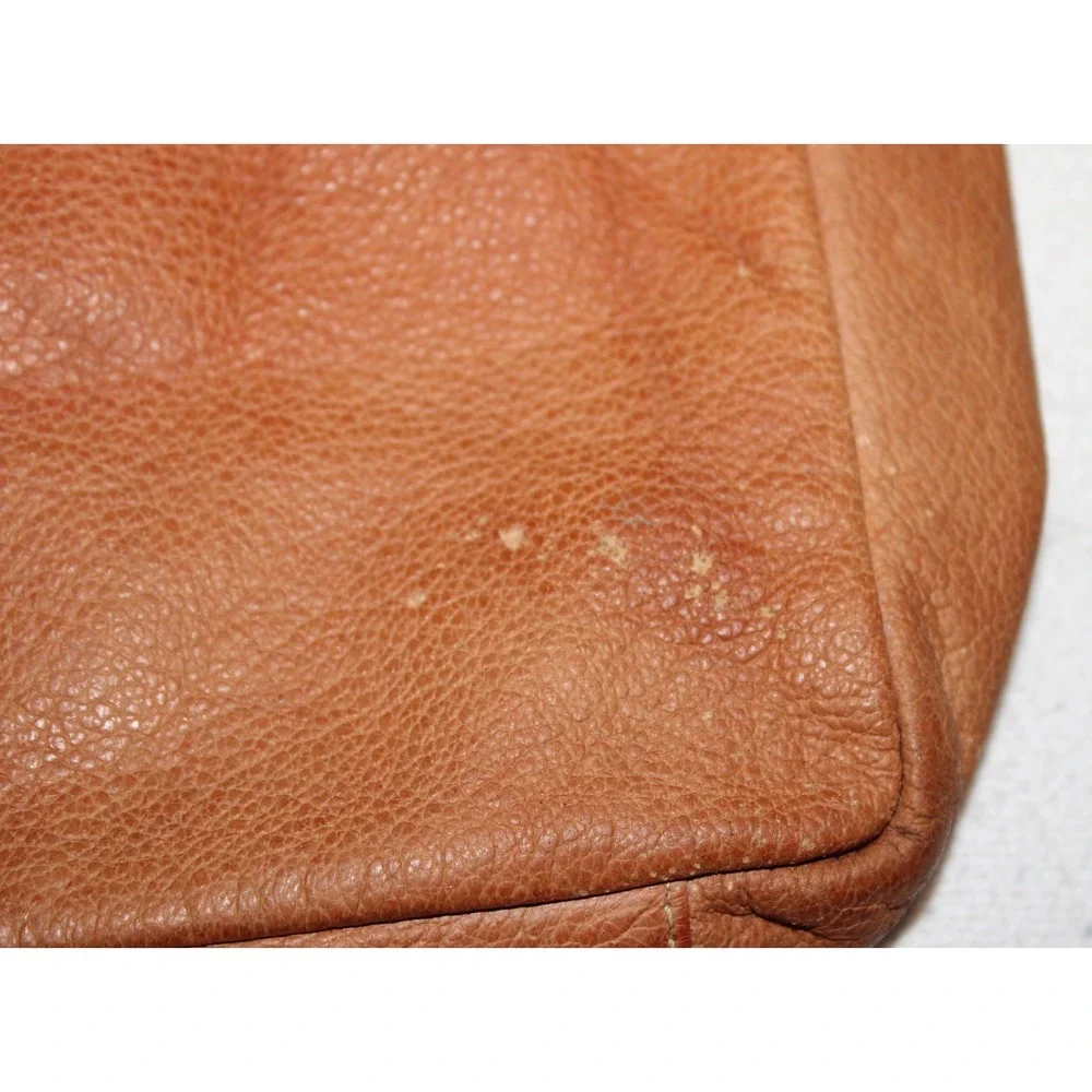 VTG Emily Ann of Boca Raton women's handbag purse brown leather with‎ flap India